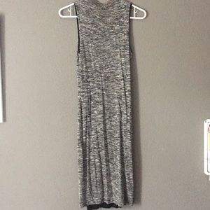 Midi Length Marled Grey Dress